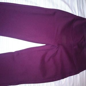 Eddie Bauer Leggings, Dark Purple/Plum, Small